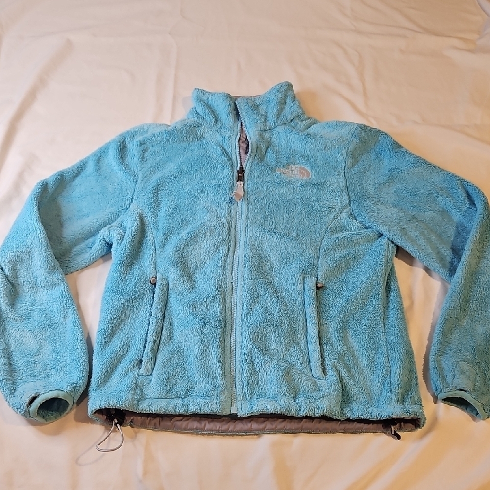 The North Face Womens Osito Full Zip Fleece Jacket Bright Blue/Teal XS